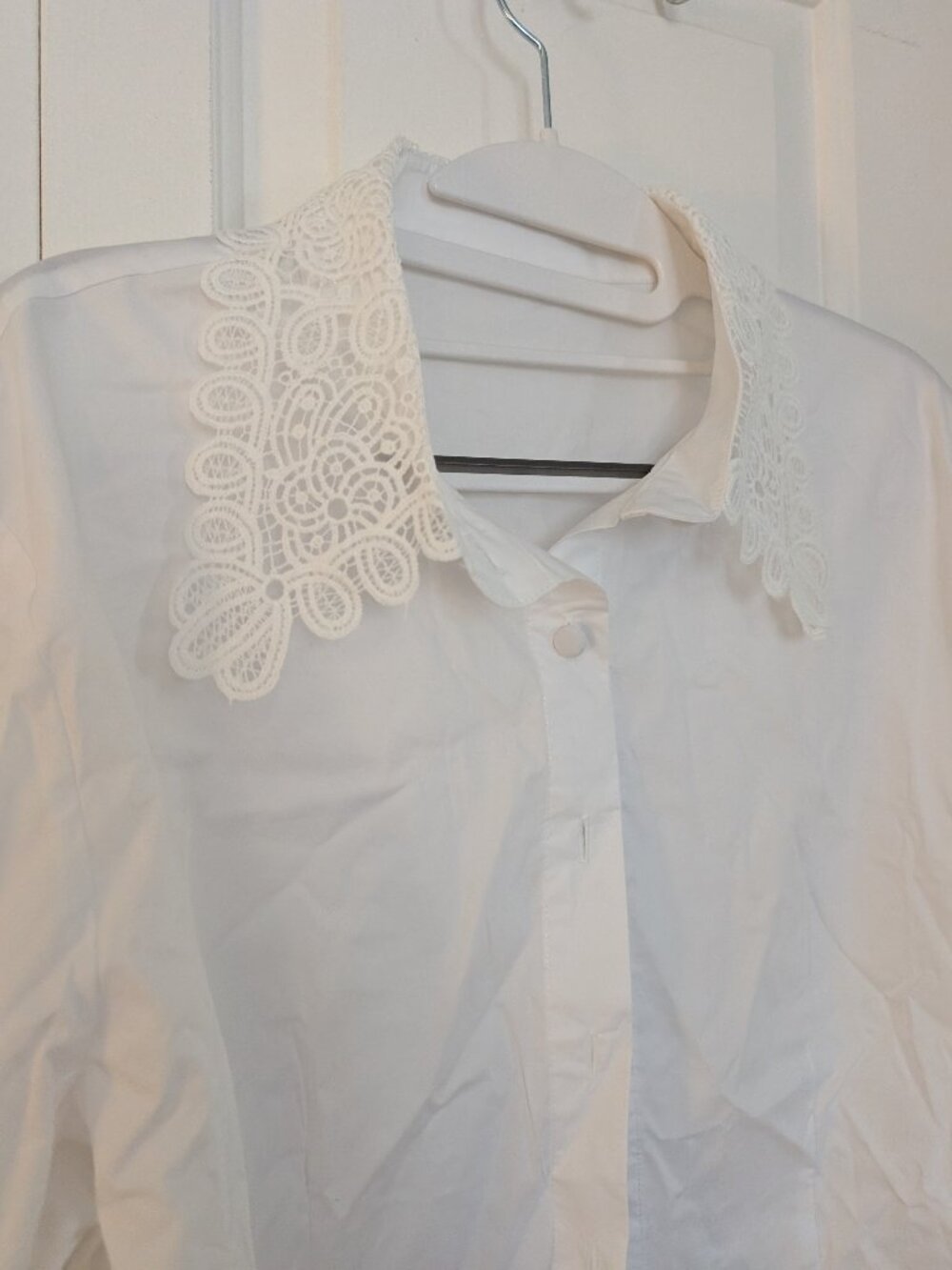 Black Milk lace collar fitted blouse shirt
